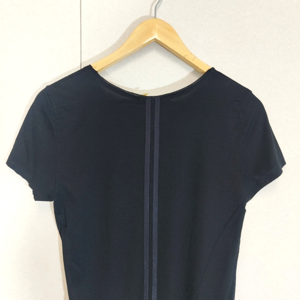 Alice and Olivia Black Base Layer T-Shirt Dress Size M Medium UK 8 10 Minimalist - Picture 6 of 9